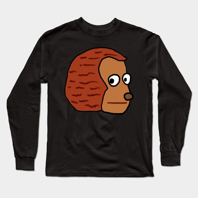 Monkey Puppet Meme Long Sleeve T-Shirt by Mark Ewbie